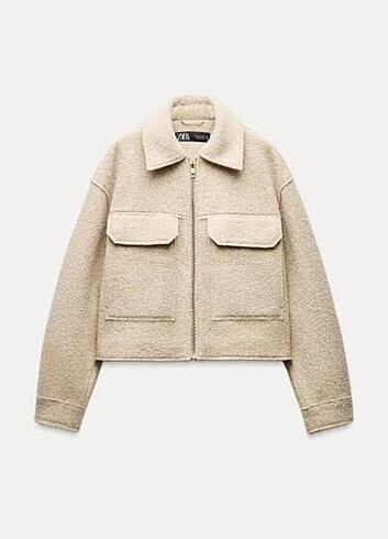Zara buklet ceket bej