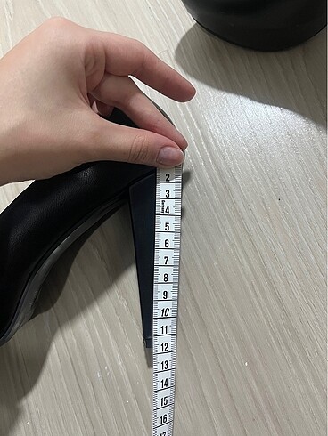 36 Beden siyah Renk Siyah deri platform topuklu ayakkabı