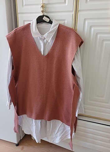 Triko kuşaklı süveter - Görsel 3