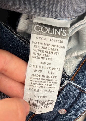 xs Beden lacivert Renk Kadın colins jean yüksek bel