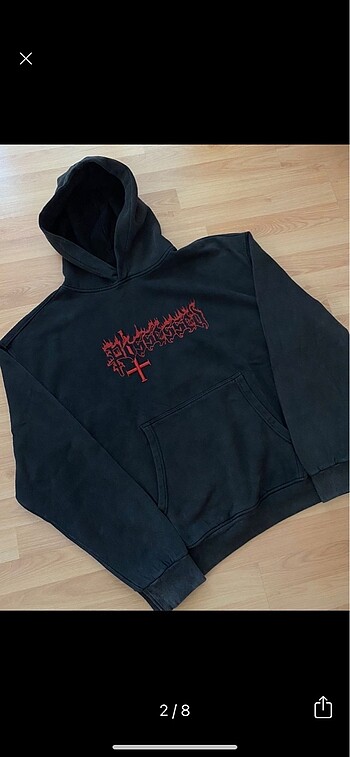 Diğer RED CROSS OVERSIZE YIKAMALI HOODIE