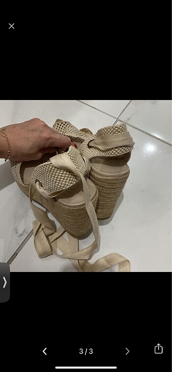 40,5 Beden Zara dolgu topuk ayakkabı