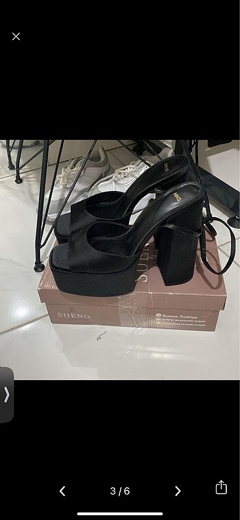 40 Beden Mango saten platform ayakkabı
