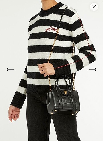 Marc Jacobs Marc Jacobs turnlock siyah deri çanta