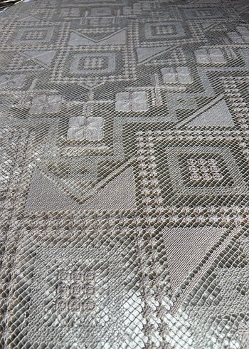 Tamemen elişi dantel yatak örtüsü - Görsel 6