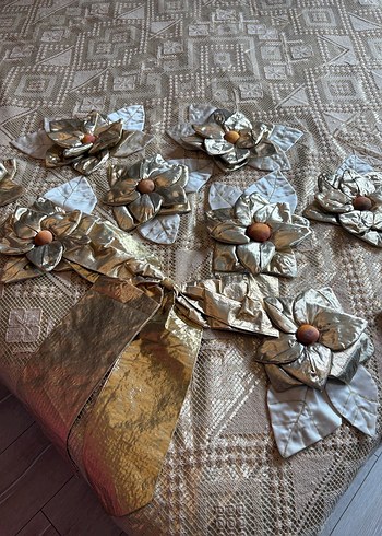 Tamemen elişi dantel yatak örtüsü - Görsel 3