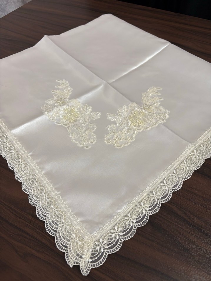 Fransız danteli bohça hallu takımı - Görsel 2