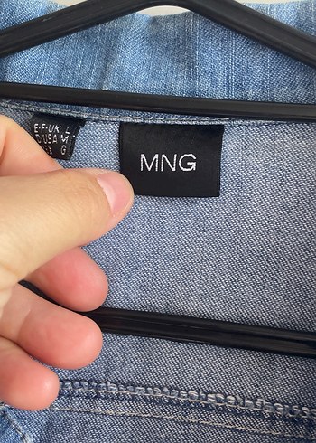l Beden mavi Renk Düğmeli Mavi Kadın Denim Ceket