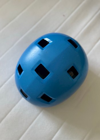 Mavi Minimalist Motor Kaskı decalthon 1,5 3 yaş - Görsel 2