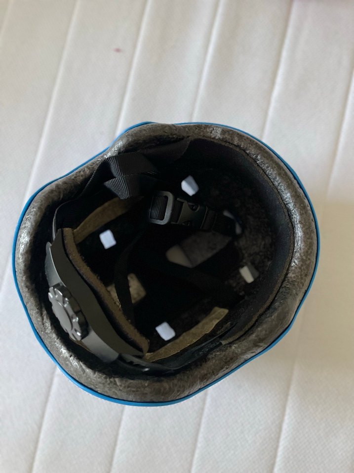 Mavi Minimalist Motor Kaskı decalthon 1,5 3 yaş - Görsel 3