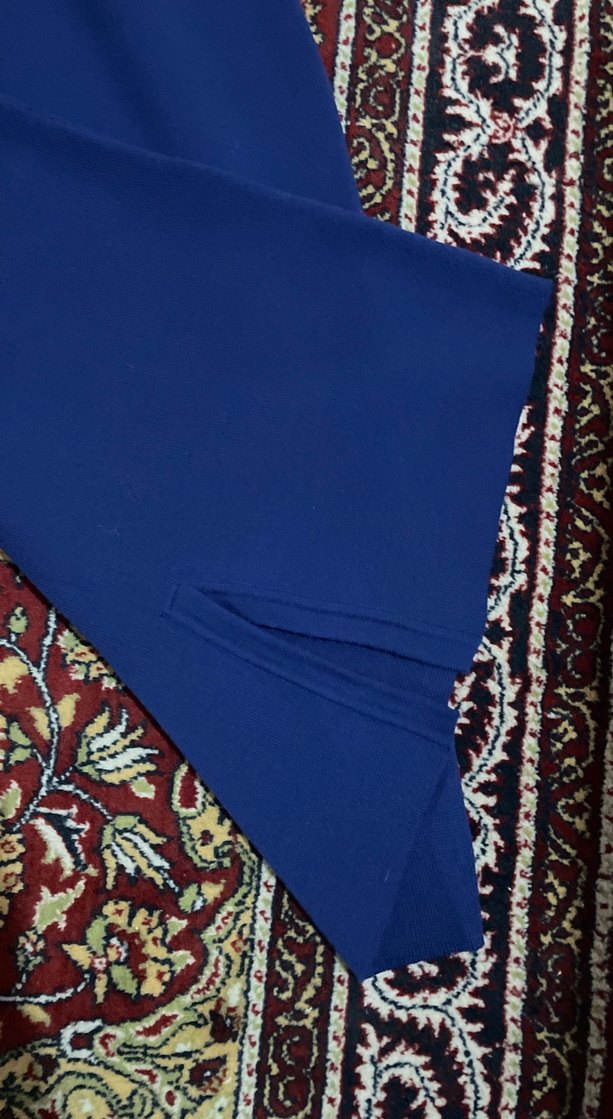 Drapeli Lacivert Uzun Etek sonbahar kış eteği - Görsel 3