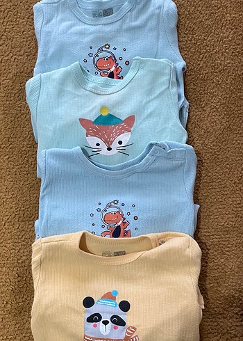 Nakışlı Örgü Çok Renkli bebek zıbın - Görsel 2