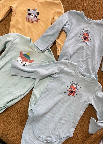 Nakışlı Örgü Çok Renkli bebek zıbın - Görsel 5