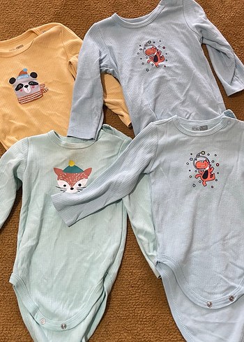 Nakışlı Örgü Çok Renkli bebek zıbın - Görsel 4