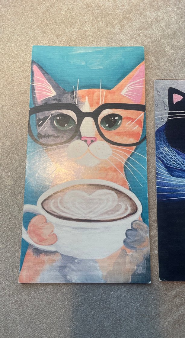 Gri Kedi Temalı Dekoratif Tablo Seti - Görsel 4