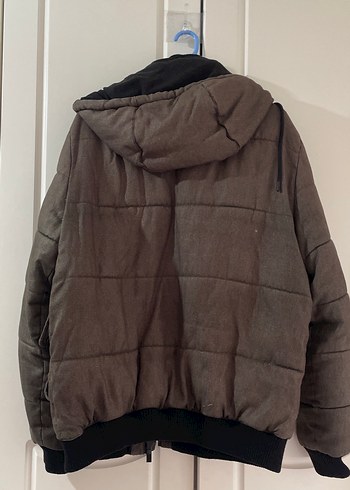 Düğmeli Kahverengi Erkek Mont - Görsel 5