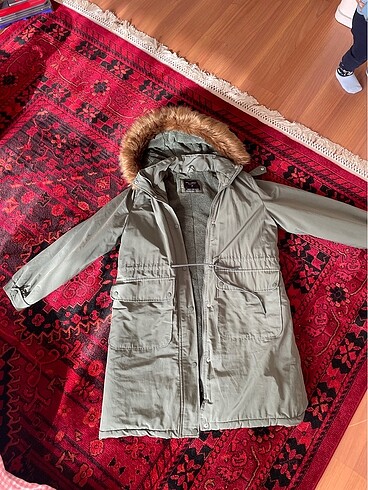 xl Beden Kadın mont uzun içi kışlık