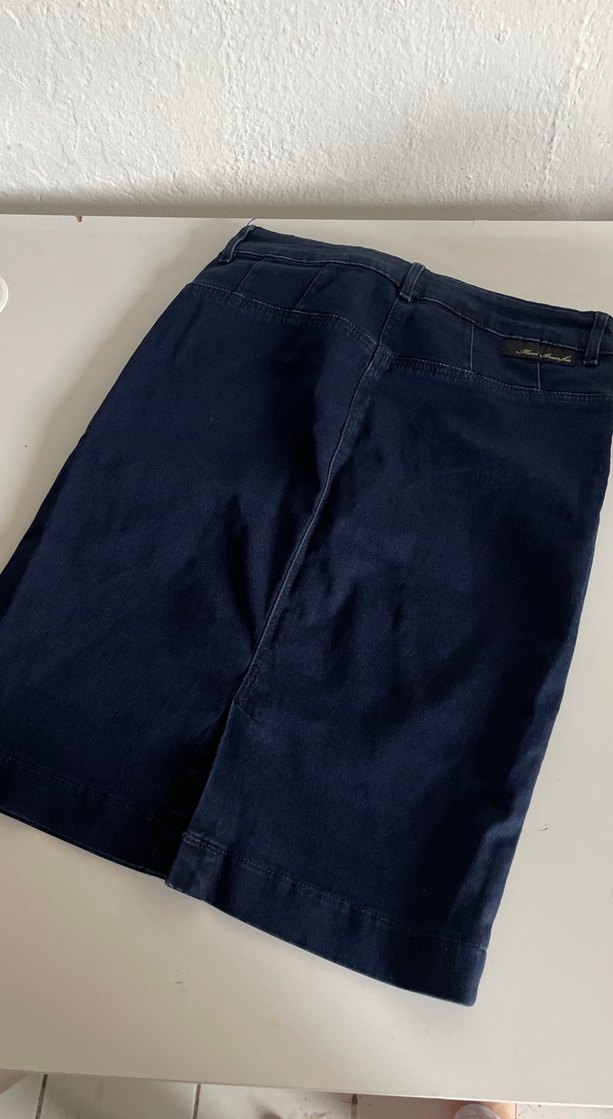 Lacivert Midi Hamile Kot Etek - Görsel 4