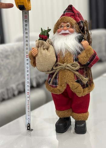 Kırmızı Desenli Noel Baba Figürü - Görsel 5