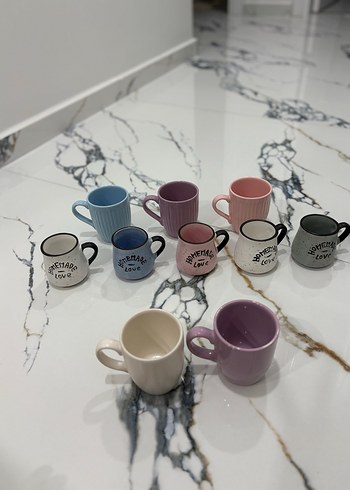 ADET FİYATIDIR İLAN AÇTIRINIZ Renkli Pastel Seramik Fincan - Görsel 4