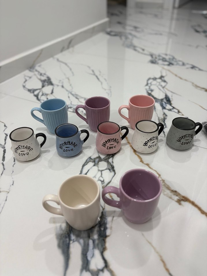 ADET FİYATIDIR İLAN AÇTIRINIZ Renkli Pastel Seramik Fincan - Görsel 2