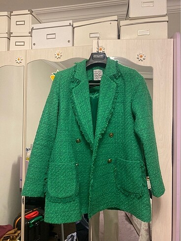 YEŞİL BLAZER CEKET