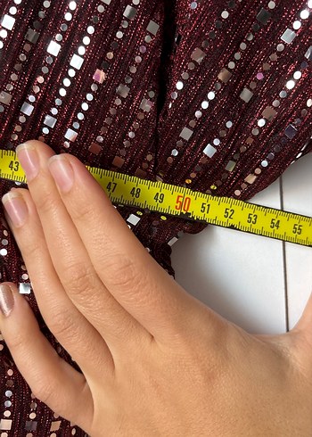 Bordo abiye - Görsel 6