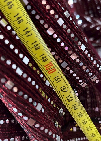 Bordo abiye - Görsel 5