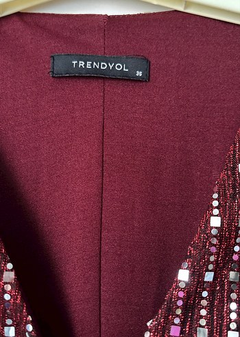 Bordo abiye - Görsel 3