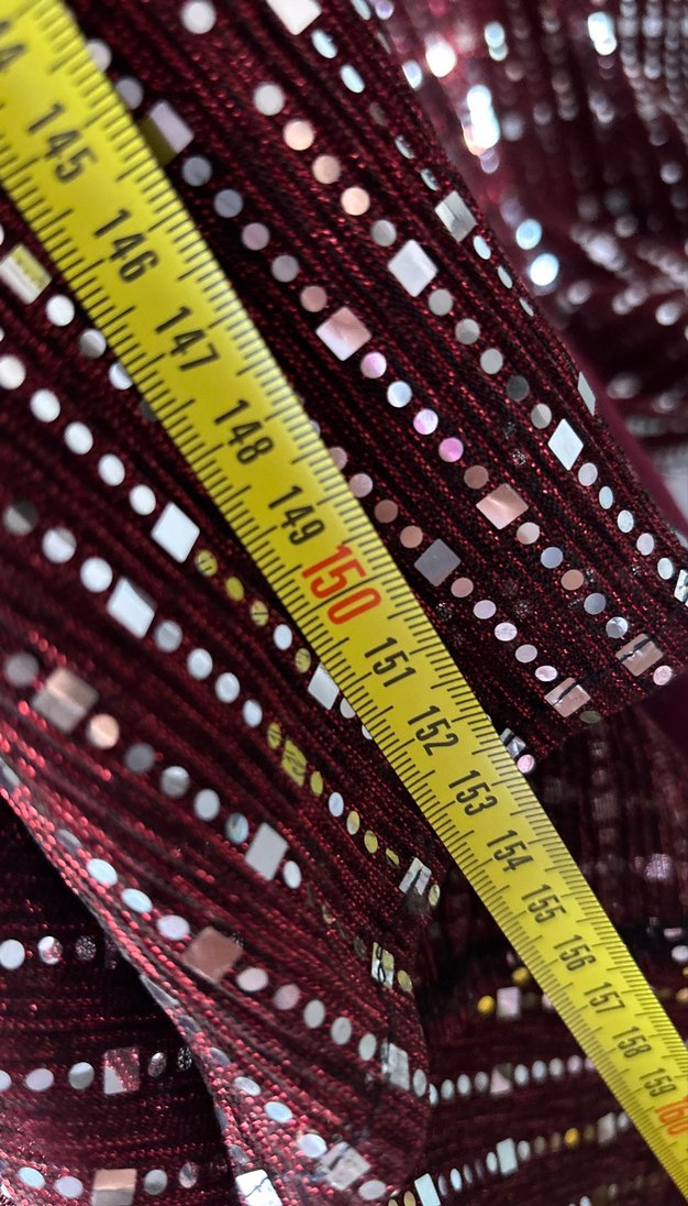 Bordo abiye - Görsel 5