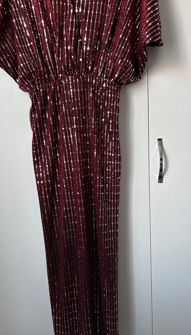 Bordo abiye - Görsel 2