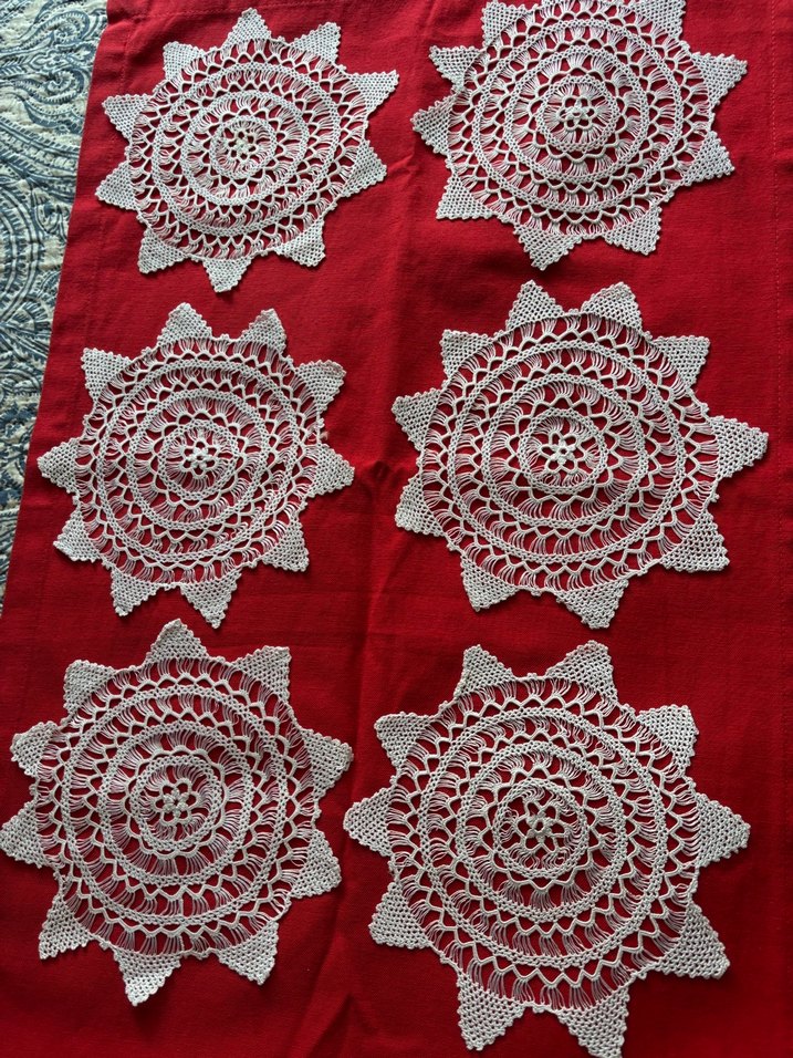 El İşi Beyaz Dantel Yuvarlak Motifler - Görsel 2