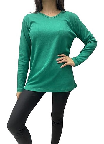 Kadın Su Yeşili T-Shirt , Oversize T-Shirt