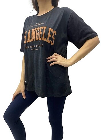 xl Beden siyah Renk Kadın Siyah T-Shirt , Oversize T-Shirt