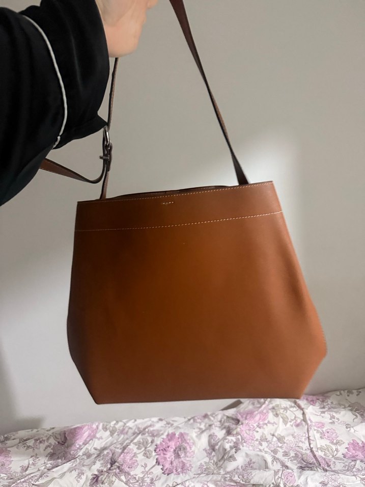 Mango Kahverengi Deri Tokalı Kadın Çanta - Görsel 2