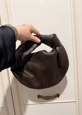 Kahverengi Deri Kadın Çanta - Görsel 2