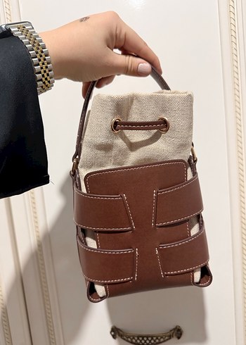 Kahverengi Deri Kemer Detaylı Kadın Çanta Hm - Görsel 2