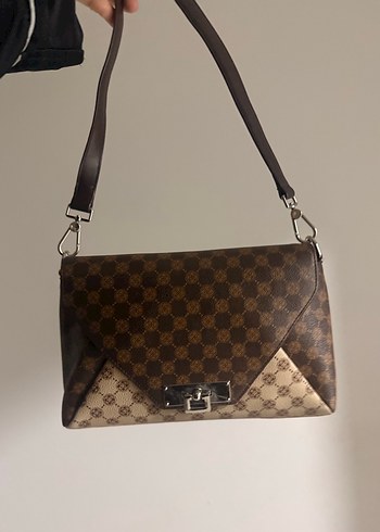 Cengiz Pakel Kahve Krem Çanta - Görsel 2