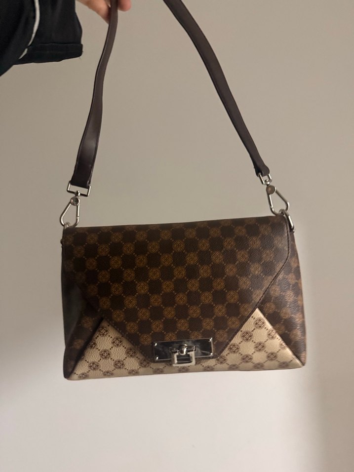 Cengiz Pakel Kahve Krem Çanta - Görsel 2