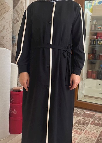 Diğer Uzun Siyah Drapeli Kadın Elbise