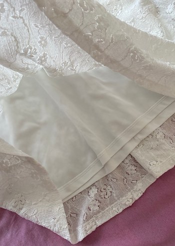 Beyaz Fisto Elbise - Görsel 3