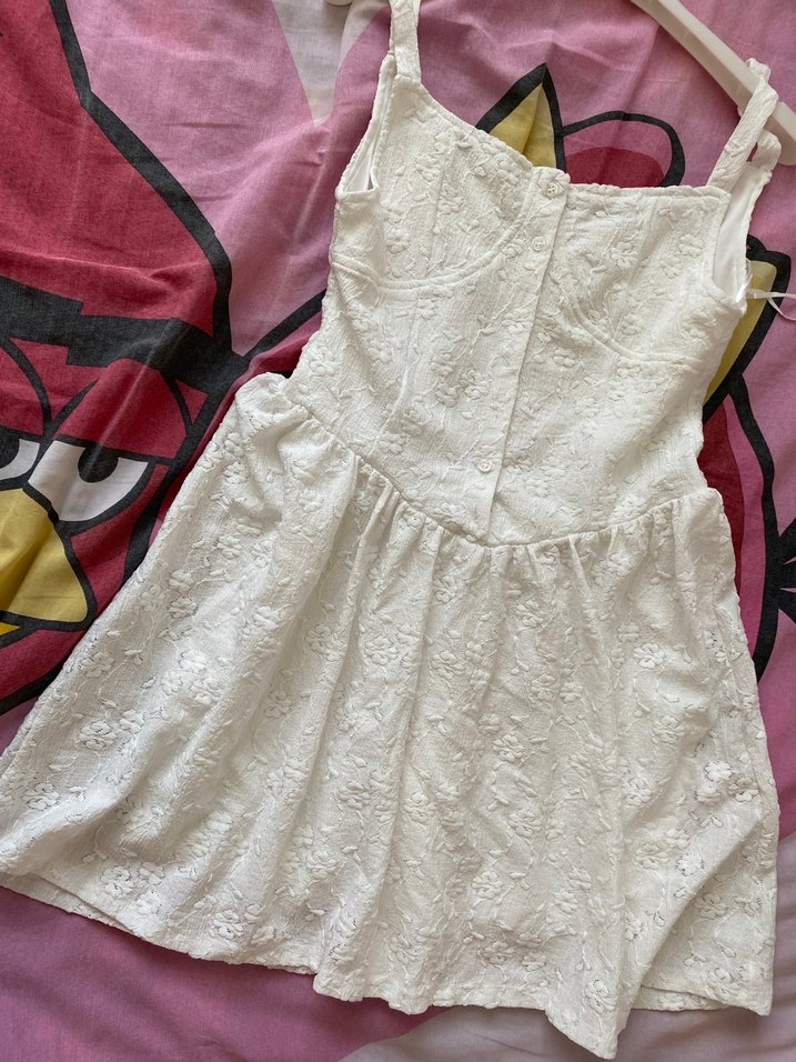 Beyaz Fisto Elbise - Görsel 2