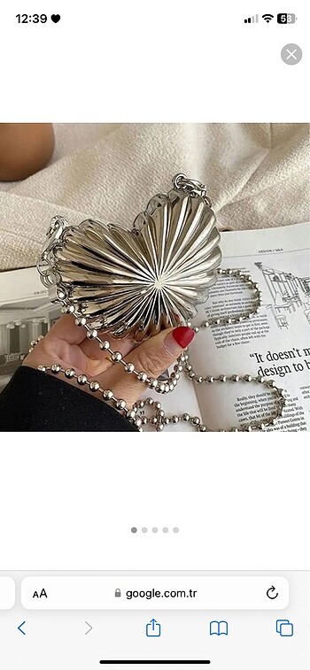 Zara Metal Kalp Çanta