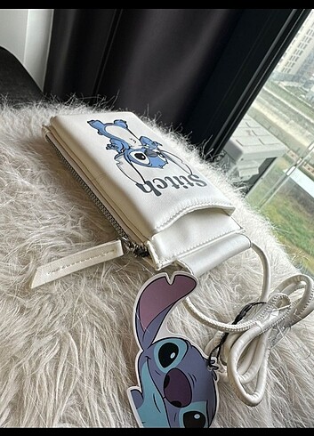 Stitch Telefon ve Cüzdan Bölmeli Çanta - Görsel 2
