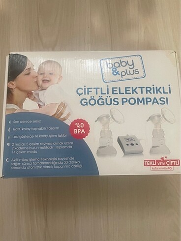 Çiftli göğüs pompası ve göğüs pedi