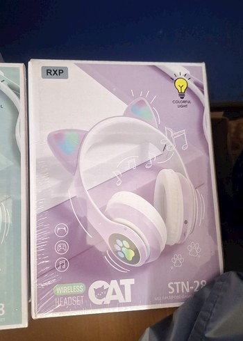 RXP Kablosuz Mor Kedi Kulaklık - Görsel 2
