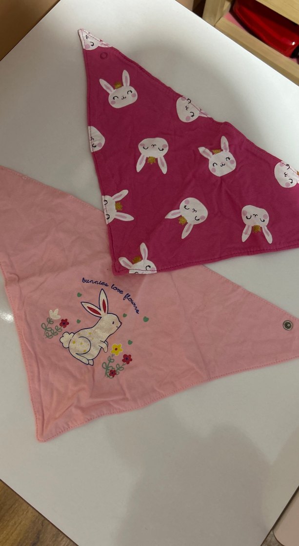 Baskılı Pembe Bebek Önlüğü - Görsel 2