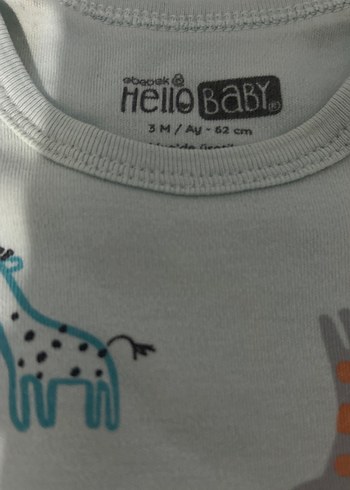 Uzun Kollu Geyikli Bebek Body - Görsel 3