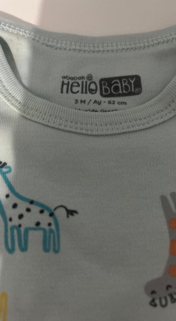 Uzun Kollu Geyikli Bebek Body - Görsel 3