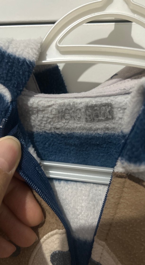 Gri Çizgili Erkek Bebek Polar Tulumu - Görsel 3